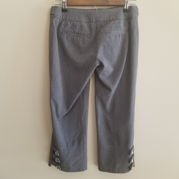 Bebe gray cropped career pants size 0 - Picture 8 of 8